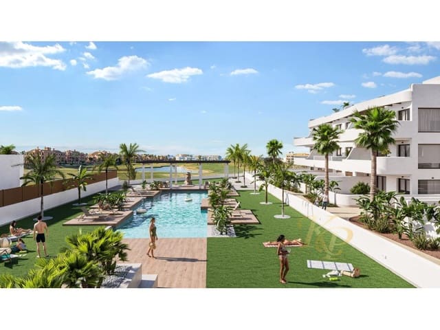 3 quarto Apartamento para venda em Las Lomas de Rame - Bahía Bella, Los Alcázares com piscina - 309 900 € (Ref: 9797010)