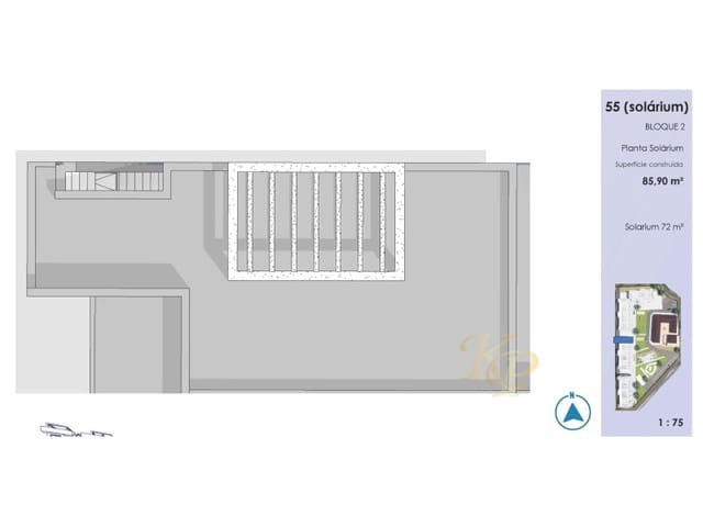 3 soverom Penthouse til salgs i El Edén, Guardamar del Segura med svømmebasseng - € 395 000 (Ref: 9799149)