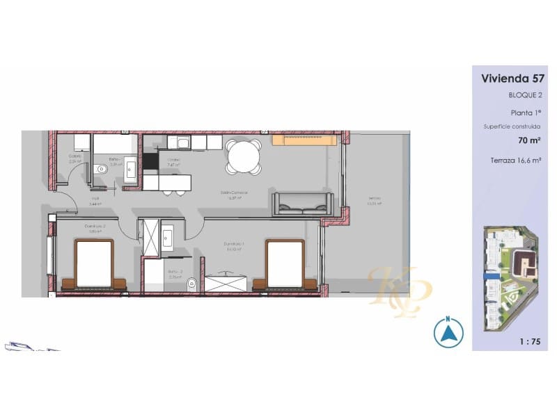 2 Zimmer Apartment zu verkaufen in Guardamar del Segura mit Pool - 295.000 € (Ref: 9799152)