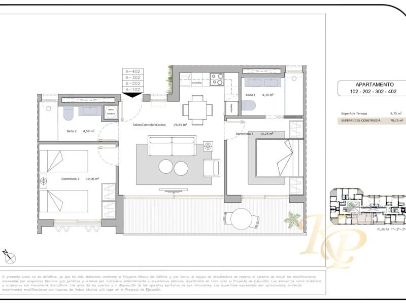 2 soverom Leilighet til salgs i Lo Pagan med svømmebasseng - € 187 900 (Ref: 9804226)