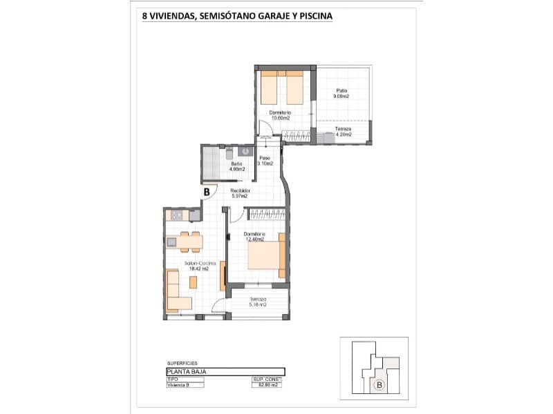 2 quarto Apartamento para venda em Los Cuarteros com piscina - 283 400 € (Ref: 9836497)