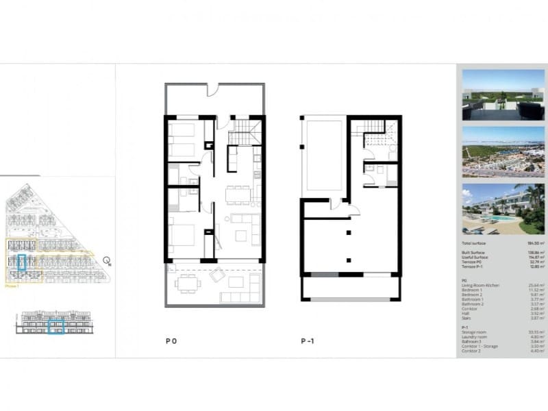 Bungalow de 2 habitaciones en Torrevieja en venta con piscina - 330.000 € (Ref: 9868502)