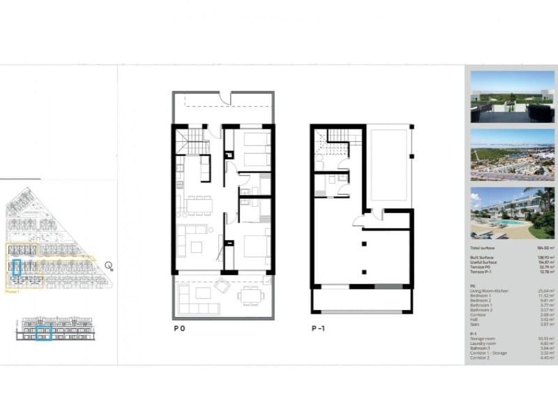 Bungalow de 2 habitaciones en Torrevieja en venta con piscina - 330.000 € (Ref: 9868502)