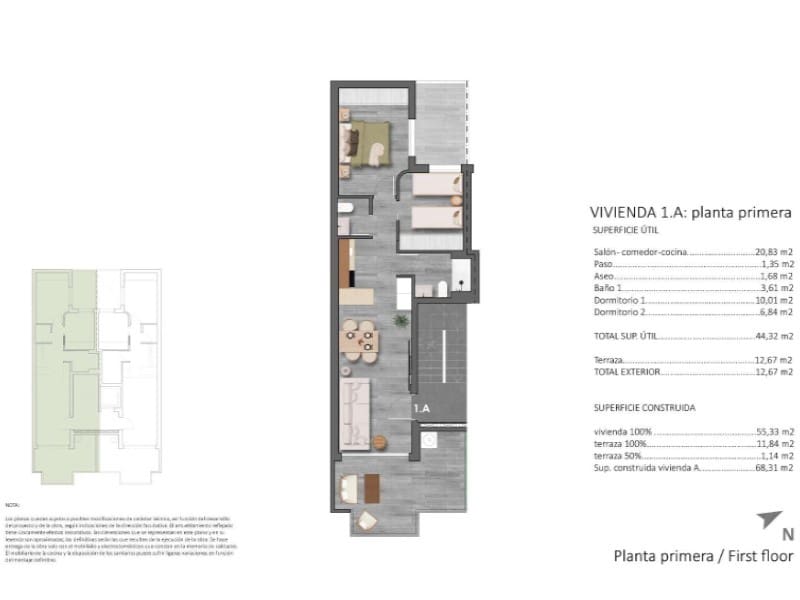 2 sovrum Lägenhet till salu i Torre de la Horadada med pool - 315 900 € (Ref: 9876032)