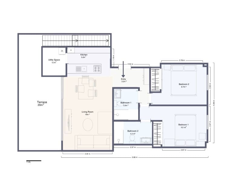 2 camera da letto Appartamento in vendita in Orihuela Costa - 255.000 € (Rif: 9880807)