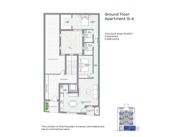 2 slaapkamer Appartement te koop in Centro - Muelle Pesquero, Torrevieja met zwembad - € 309.000 (Ref: 9899408)