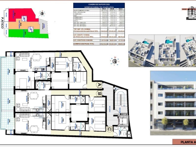 2 sypialnia Penthouse na sprzedaż w Torrevieja z basenem - 419 000 € (Ref: 9907012)