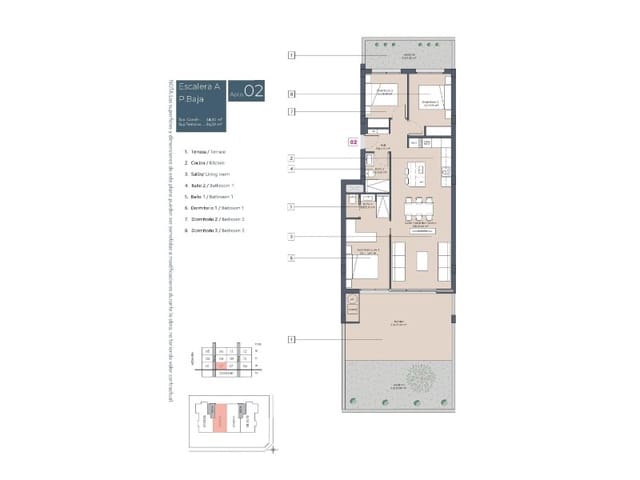 3 slaapkamer Appartement te koop in Benijófar met zwembad - € 349.900 (Ref: 9907016)