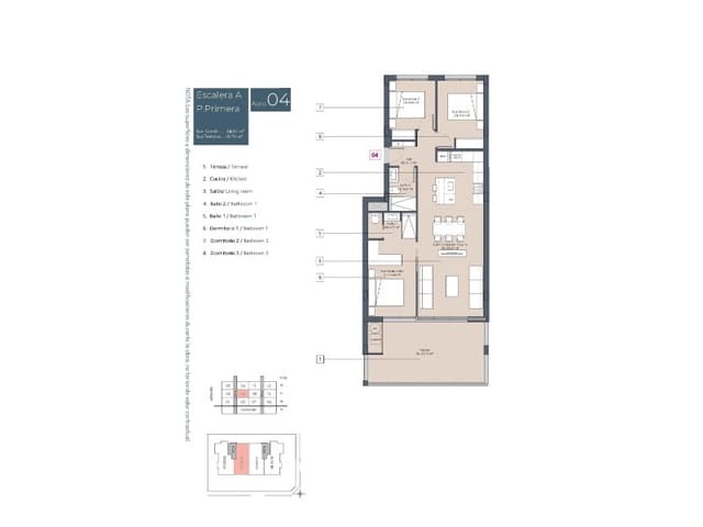 3 makuuhuone Huoneisto myytävänä paikassa Benijófar mukana uima-altaan - 329 900 € (Ref: 9907018)