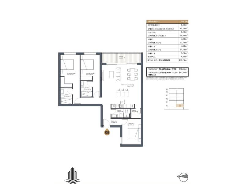 Apartamento de 3 habitaciones en El Raso en venta con piscina - 445.000 € (Ref: 9998511)