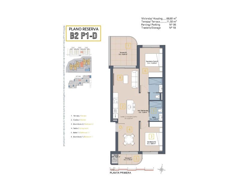 2 soveværelse Lejlighed til salg i Los Alcazares med swimmingpool - € 279.900 (Ref: 9998514)
