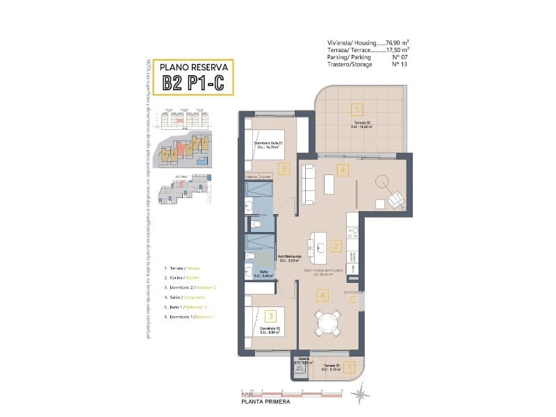 3 soveværelse Lejlighed til salg i Los Alcazares med swimmingpool - € 319.900 (Ref: 9998515)