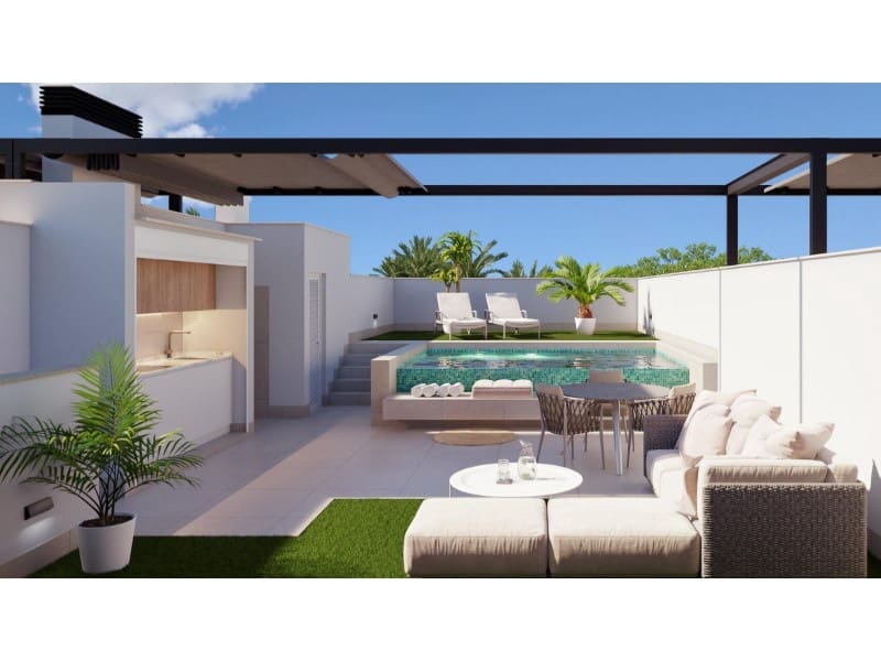 3 Zimmer Bungalow zu verkaufen in Pilar de la Horadada mit Pool - 434.000 € (Ref: 9998518)