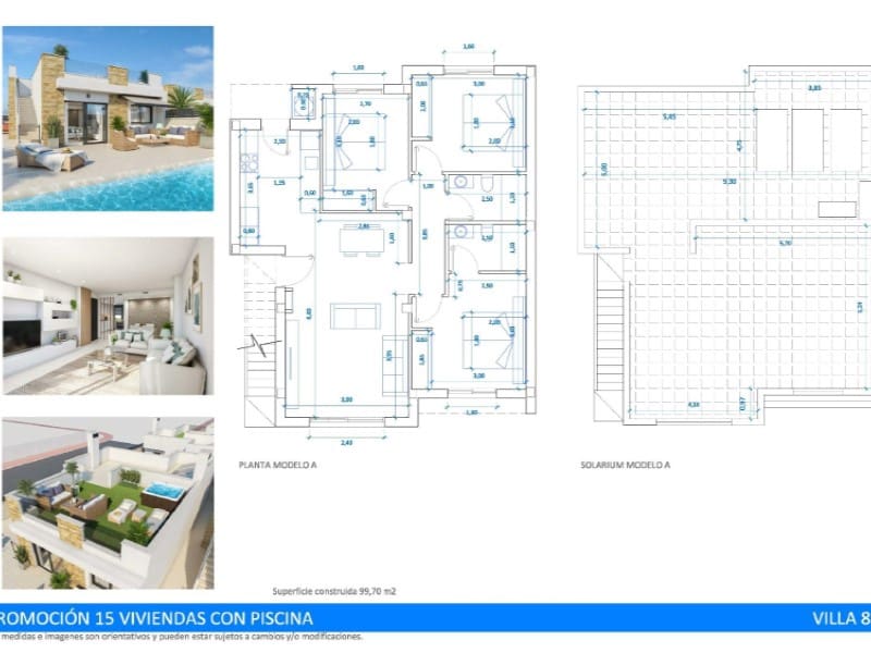 3 soverom Villa til salgs i San Fulgencio med svømmebasseng - € 395 000 (Ref: 9998533)