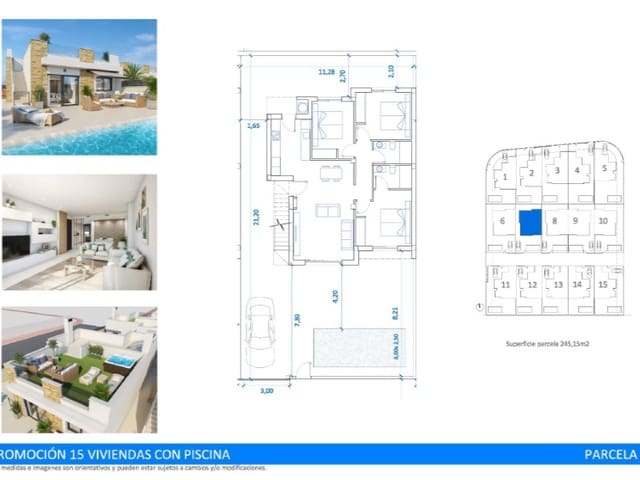 3 soverom Villa til salgs i San Fulgencio med svømmebasseng - € 395 000 (Ref: 9998533)