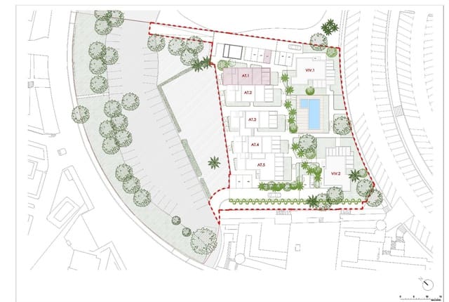 2 soverom Kjedet enebolig til salgs i La Manga Club, Cartagena med svømmebasseng - € 365 000 (Ref: 10003827)