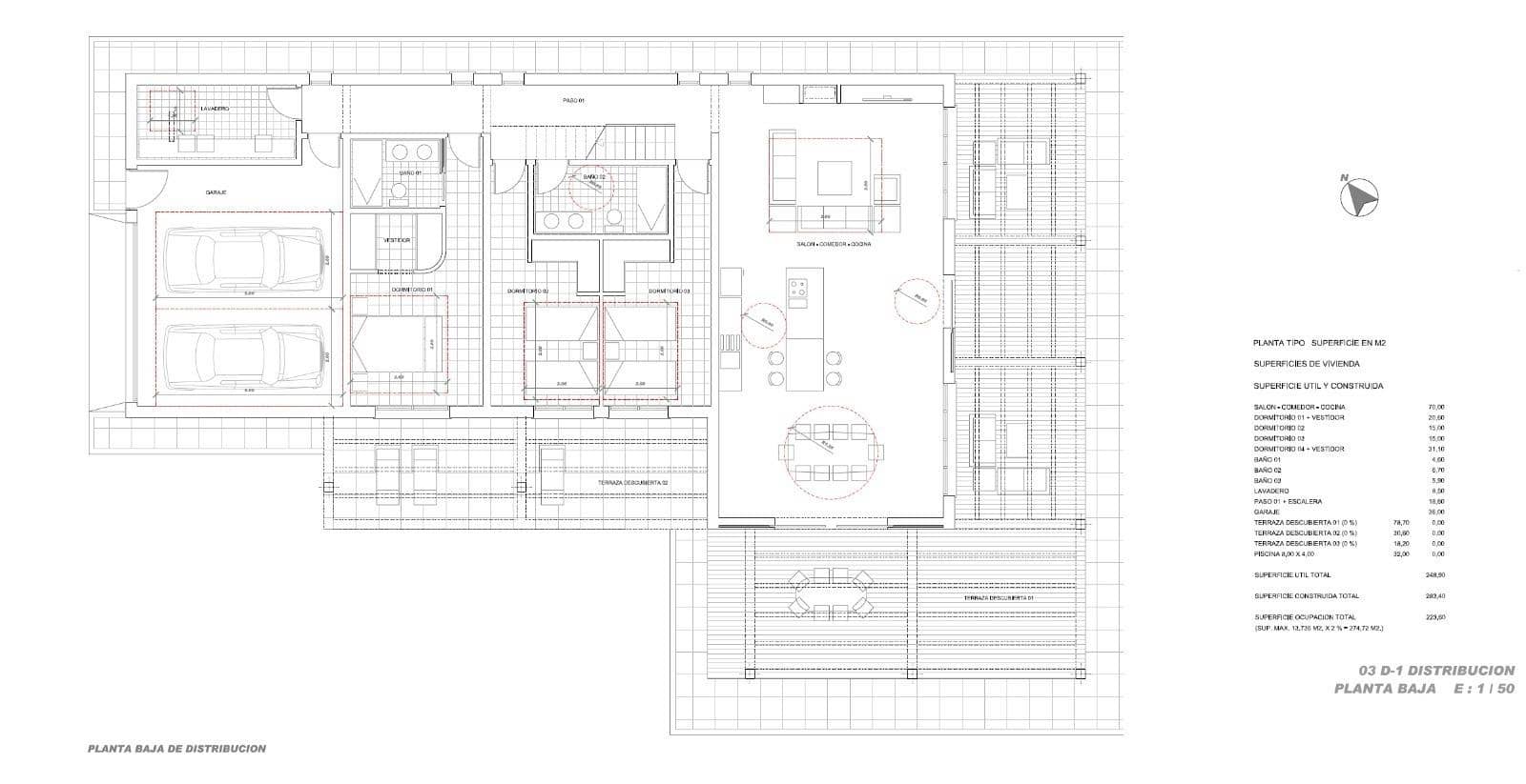 4 sypialnia Willa na sprzedaż w Pinoso z basenem garażem - 600 000 € (Ref: 10017632)