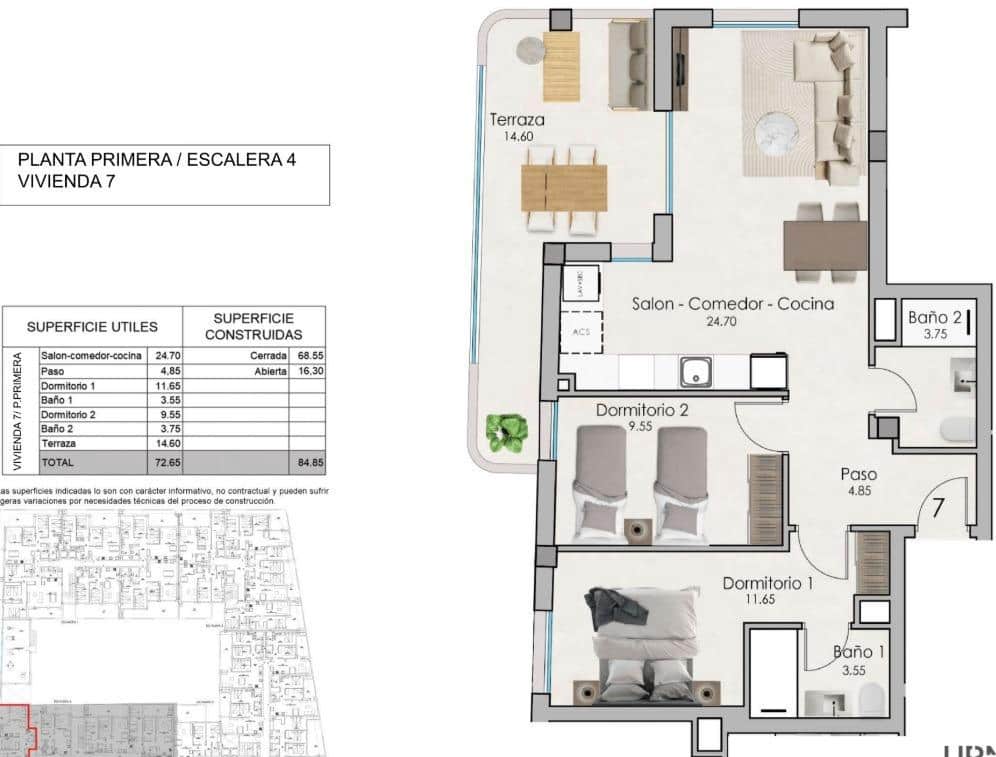 2 chambre Appartement à vendre à Santa Pola avec piscine - 345 000 € (Ref: 10055476)