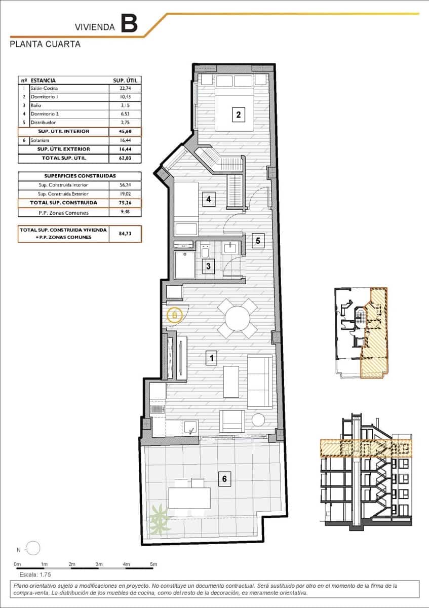 2 soveværelse Penthouse til salg i Guardamar del Segura med swimmingpool - € 315.000 (Ref: 10100340)