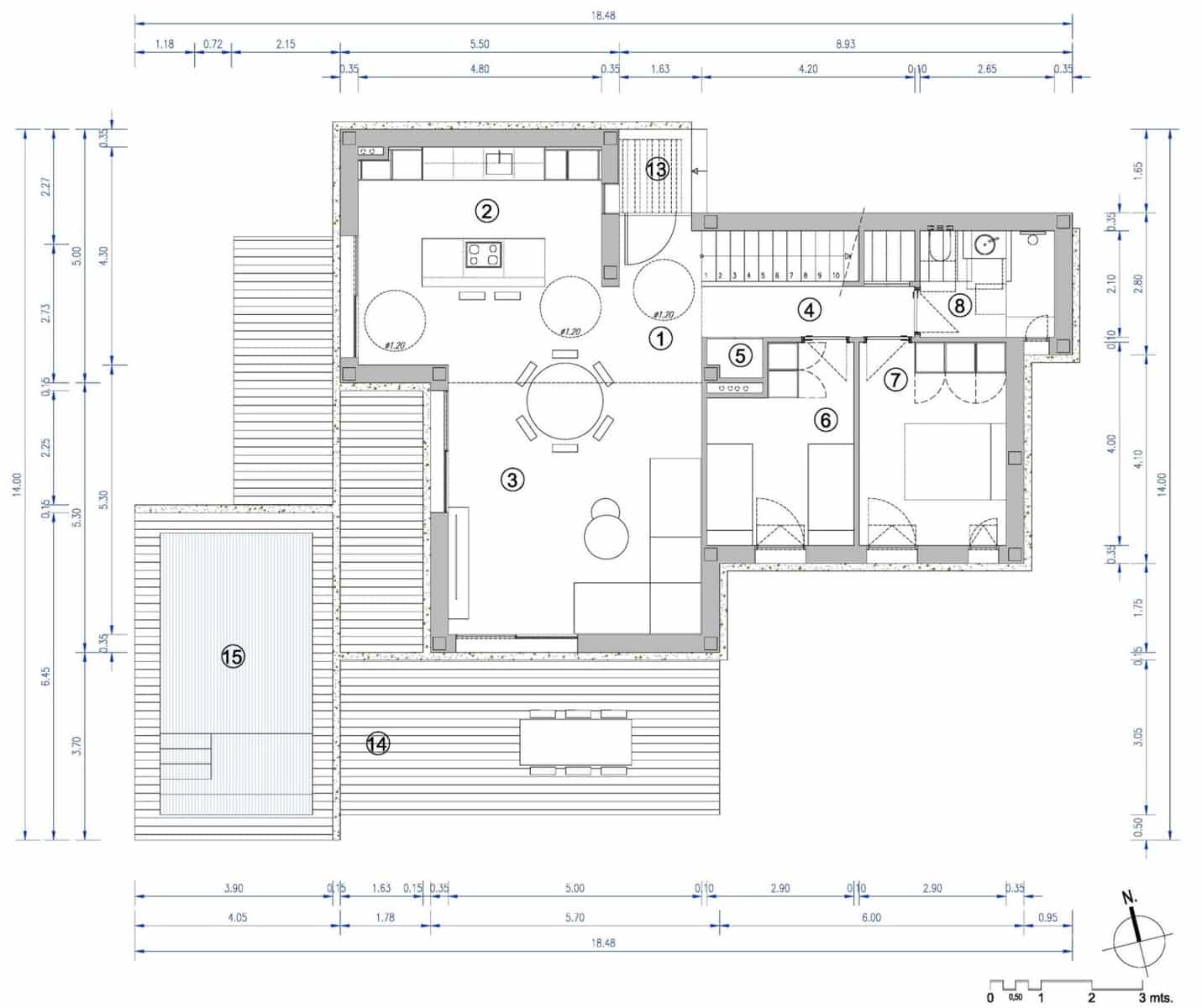 3 makuuhuone Huvila myytävänä paikassa Oliva Nova mukana uima-altaan 
autotalli - 849 412 € (Ref: 10139862)