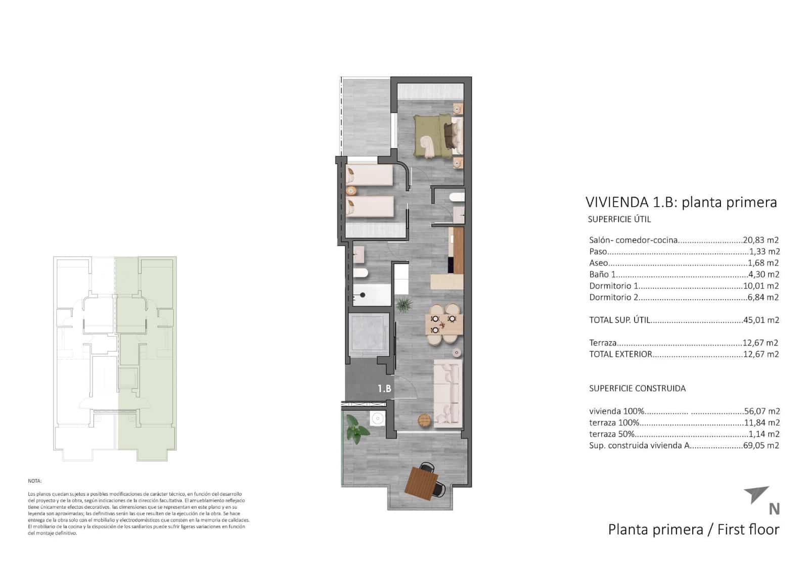 2 bedroom Apartment for sale in Torre de la Horadada - € 315,900 (Ref: 10159599)