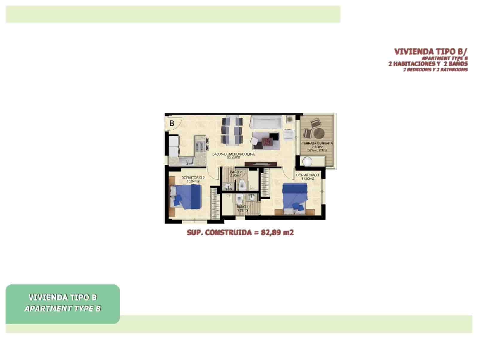 2 soveværelse Lejlighed til salg i Torrevieja med swimmingpool garage - € 269.000 (Ref: 10171884)