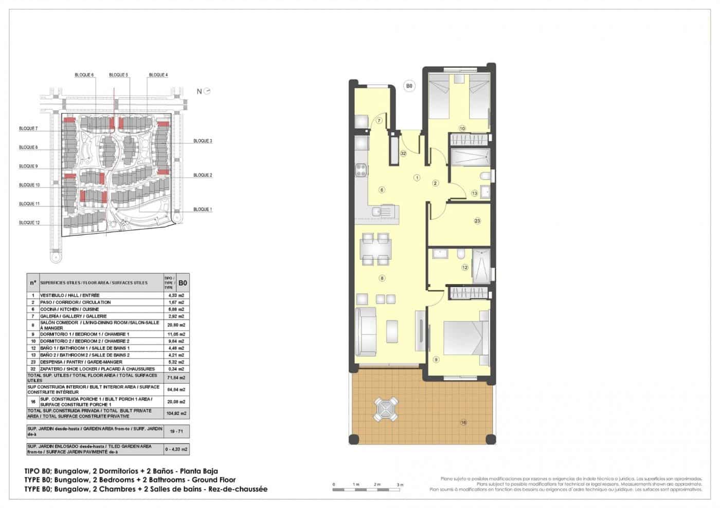 2 soveværelse Bungalow til salg i Pulpi med swimmingpool - € 252.000 (Ref: 6269391)
