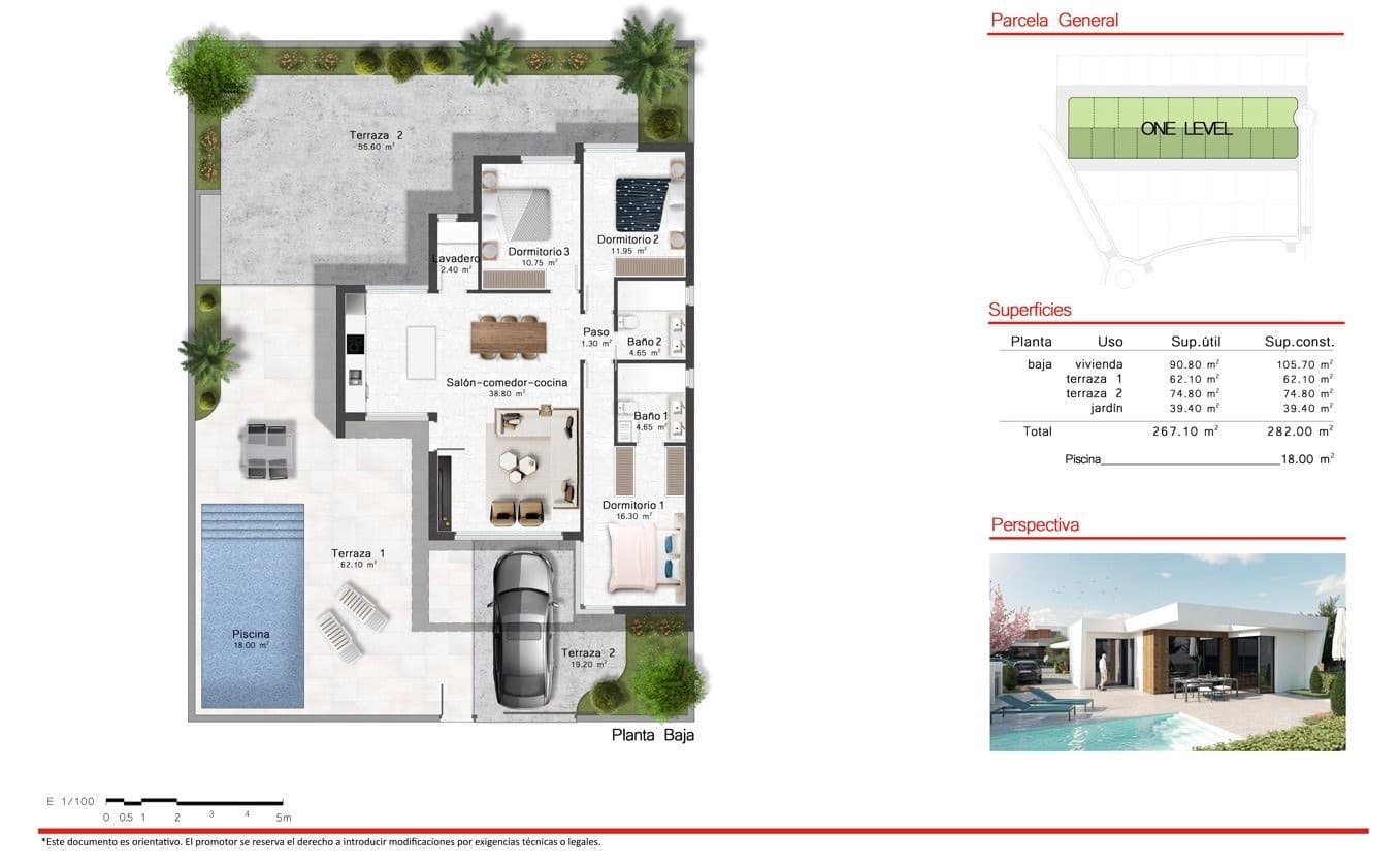 3 sypialnia Willa na sprzedaż w Banos y Mendigo z basenem - 389 900 € (Ref: 6736069)