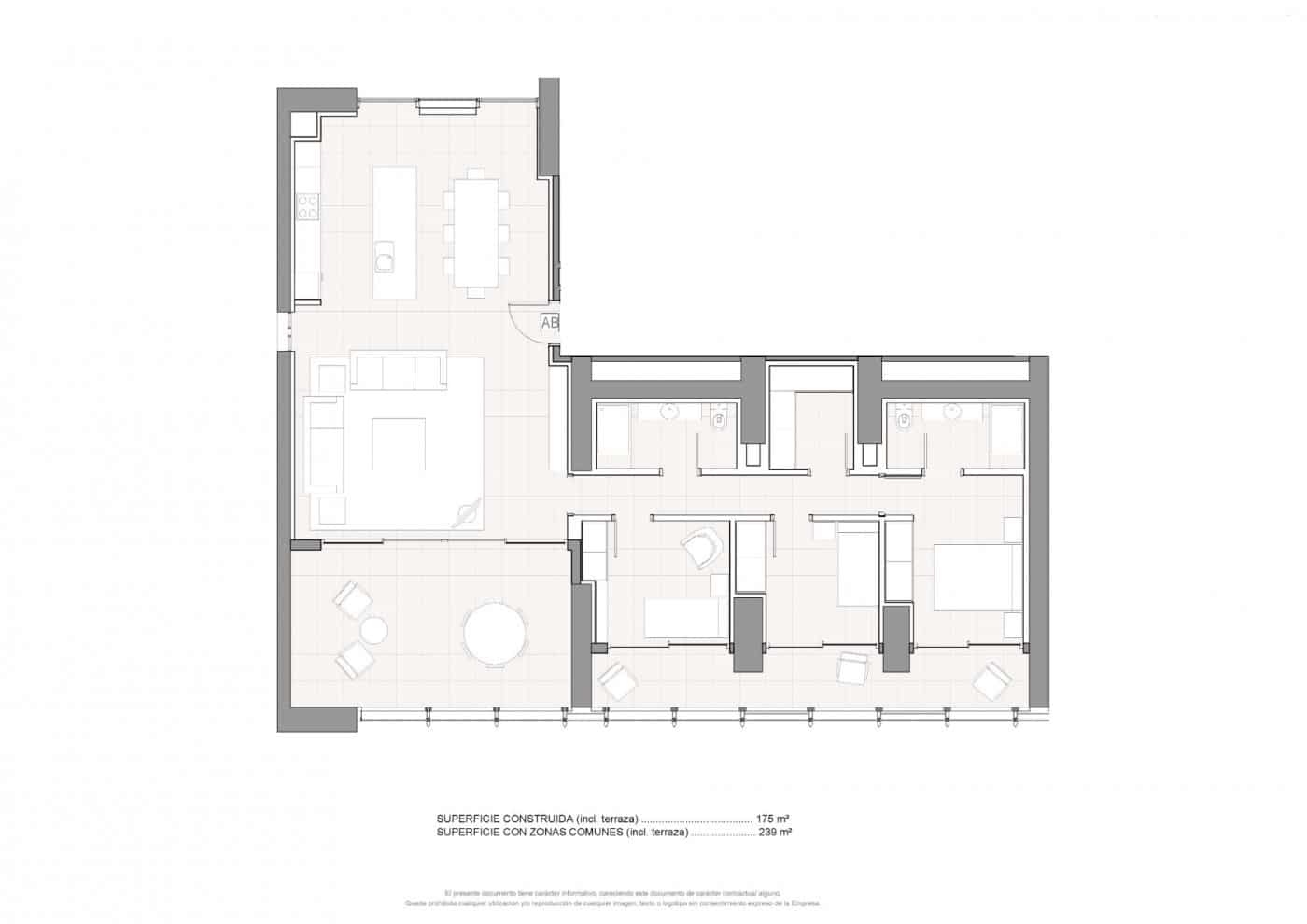 3 slaapkamer Appartement te koop in Benidorm met zwembad garage - € 1.065.000 (Ref: 6900119)
