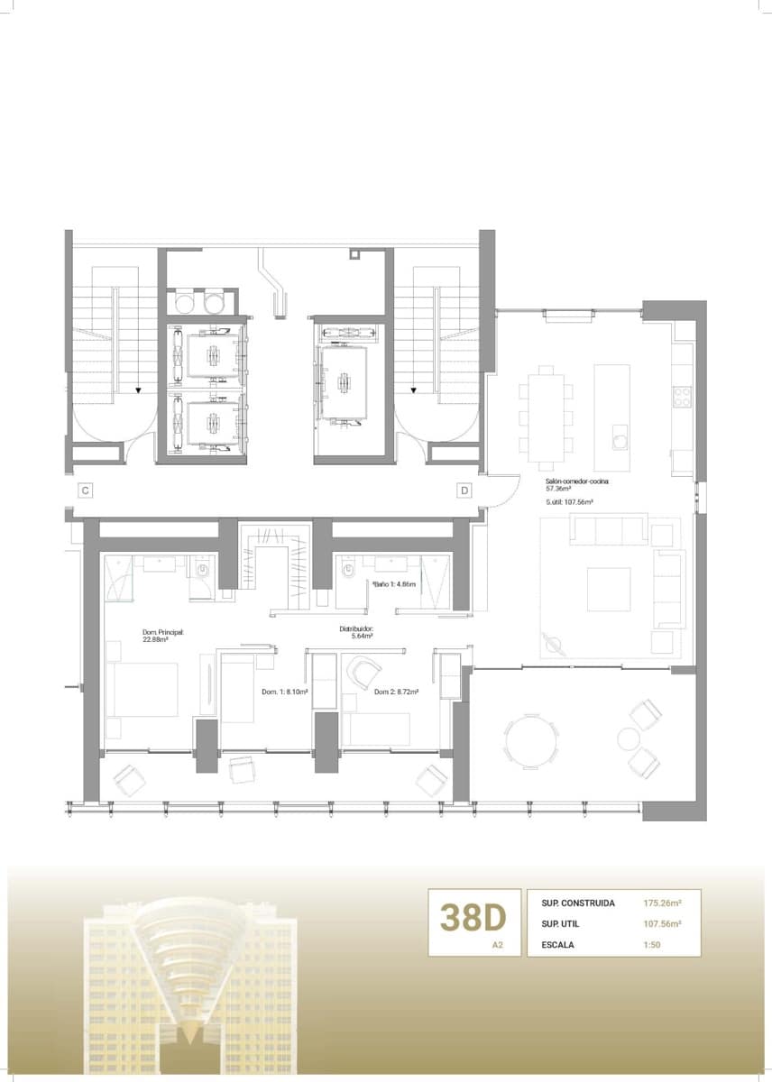 3 chambre Appartement à vendre à Benidorm avec piscine garage - 1 065 000 € (Ref: 6900119)