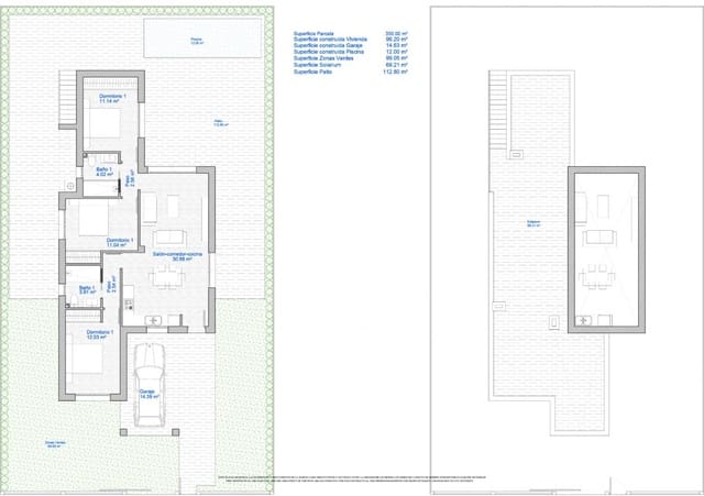 3 Zimmer Villa zu verkaufen in Los Alcázares mit Garage - 382.500 € (Ref: 7098979)
