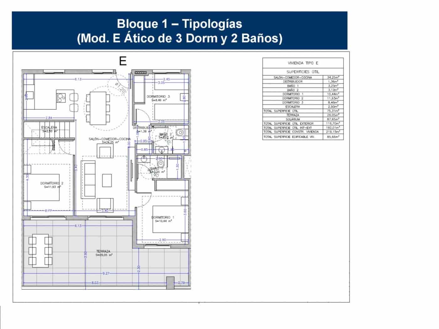3 soveværelse Penthouse til salg i Torrevieja med swimmingpool - € 540.000 (Ref: 7209699)