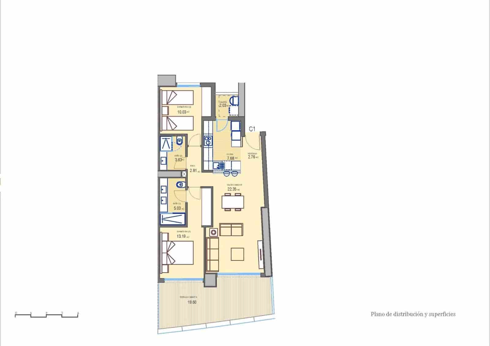 2 camera da letto Appartamento in vendita in Benidorm con piscina - 690.000 € (Rif: 7466219)