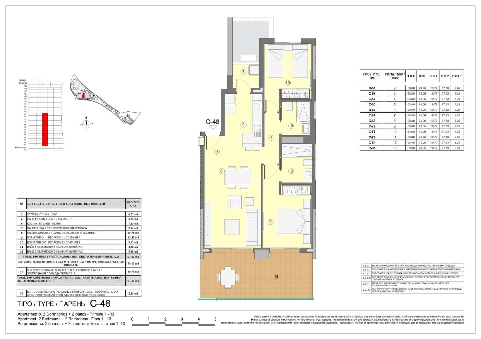 2 soveværelse Lejlighed til salg i Benidorm med swimmingpool - € 497.000 (Ref: 7584457)