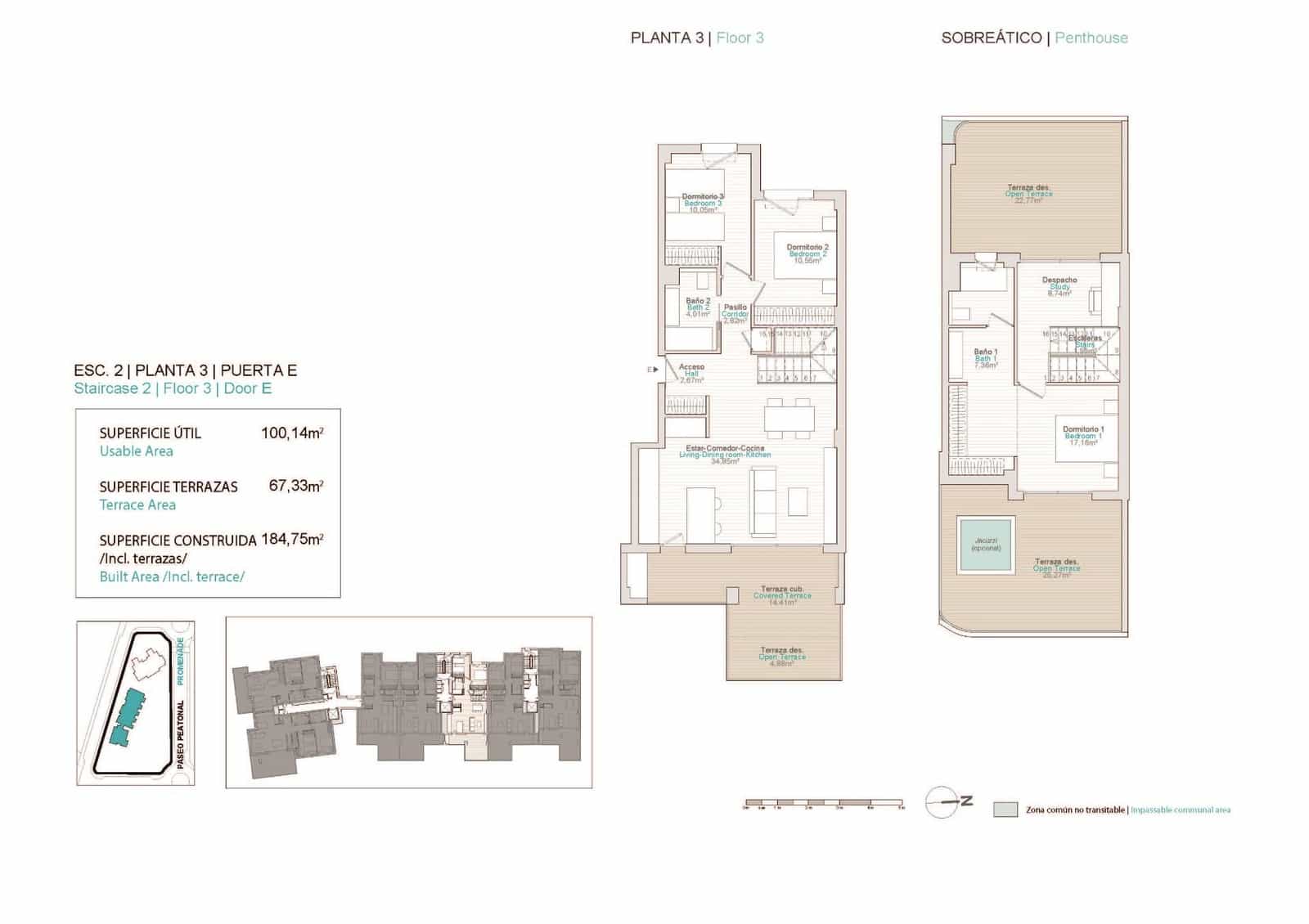 3 slaapkamer Penthouse te koop in La Villajoyosa / Vila Joiosa met zwembad - € 658.000 (Ref: 7706265)