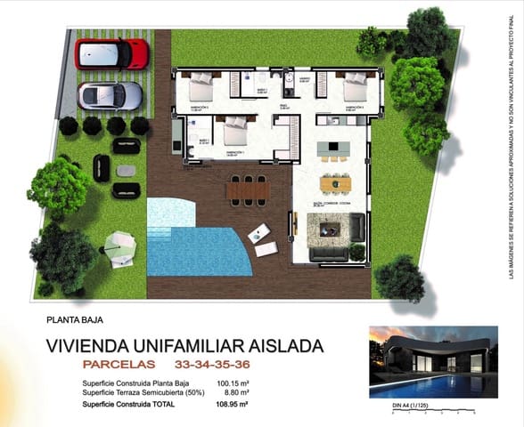 3 sypialnia Willa na sprzedaż w Los Montesinos z basenem - 549 000 € (Ref: 7739664)
