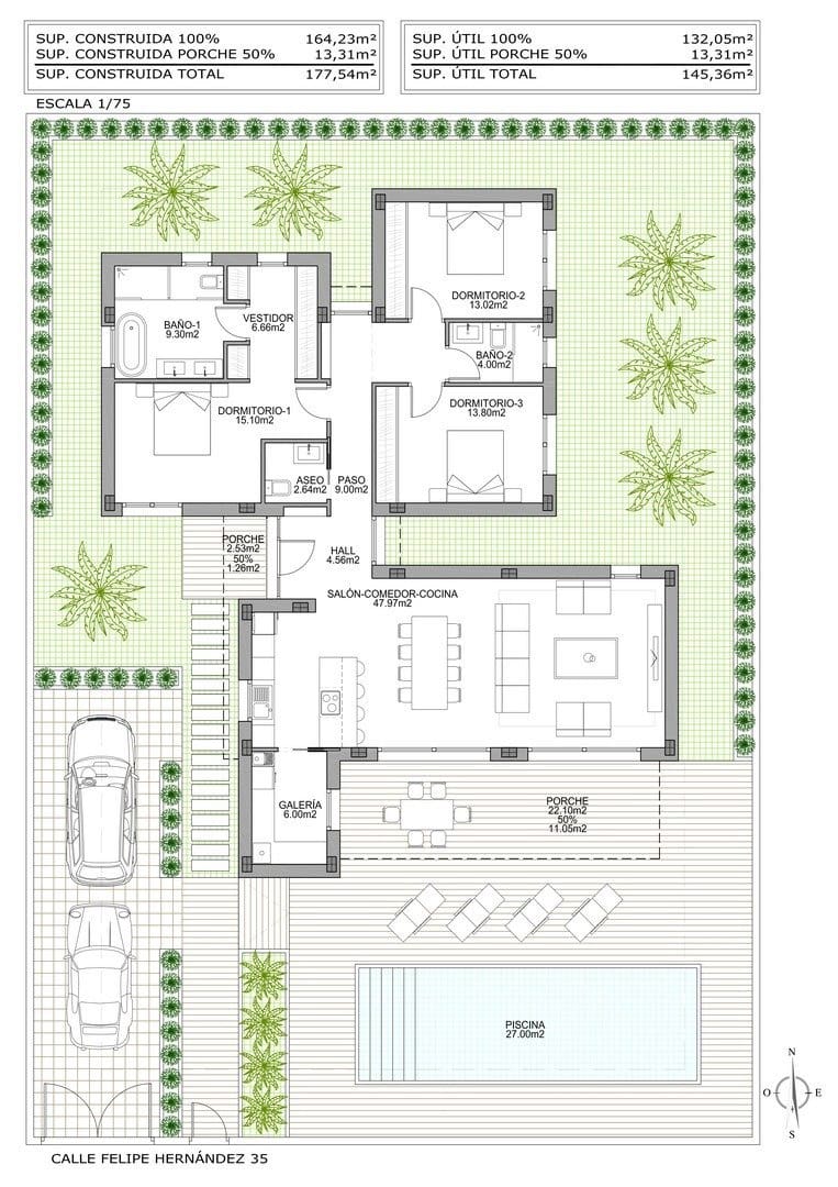 3 Zimmer Villa zu verkaufen in Benijofar mit Pool - 543.000 € (Ref: 7767673)