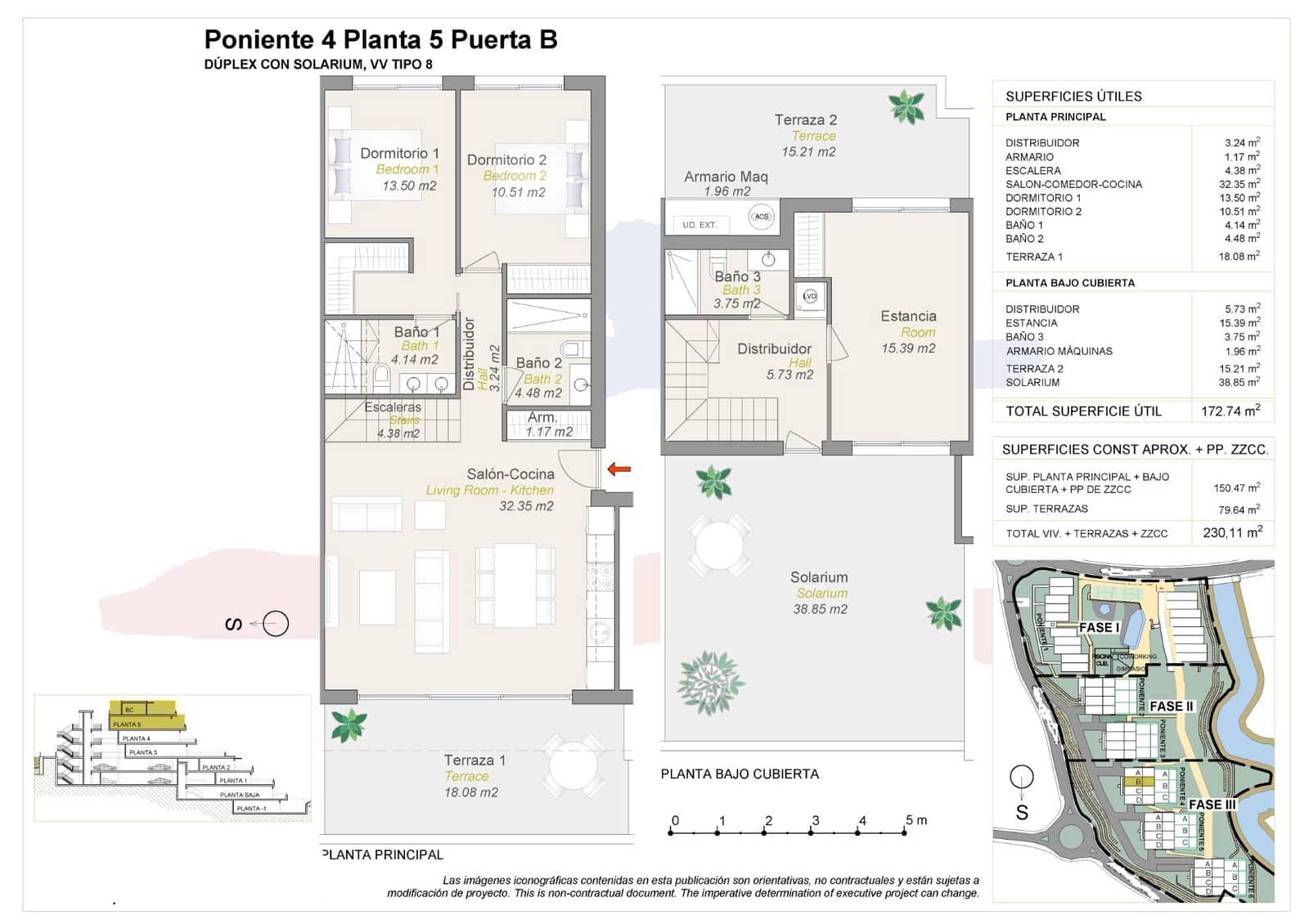 2 chambre Penthouse à vendre à Finestrat avec piscine - 620 000 € (Ref: 7973287)