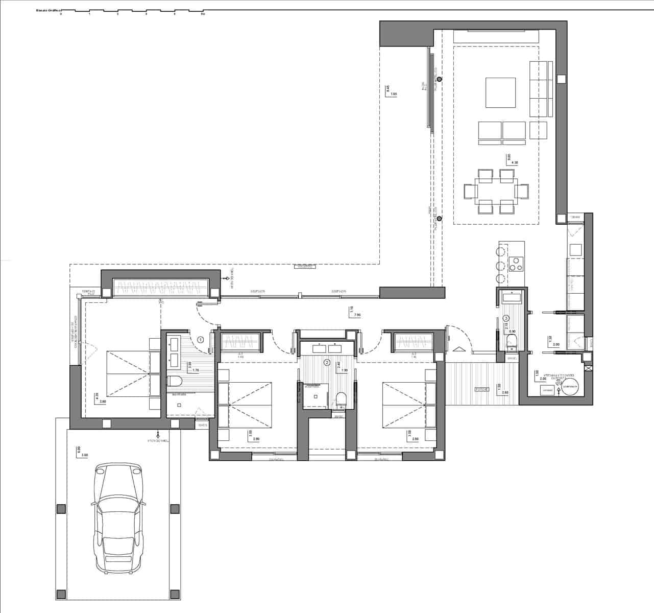 3 chambre Villa/Maison à vendre à Cumbre del Sol avec piscine - 1 378 000 € (Ref: 8167267)
