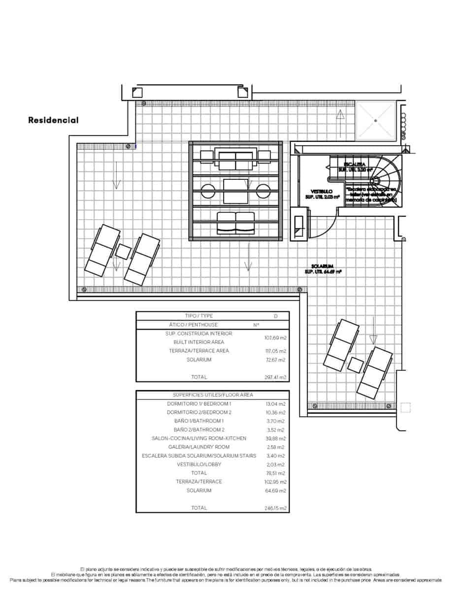 2 soverom Penthouse til salgs i Villamartin med svømmebasseng - € 450 000 (Ref: 8183778)