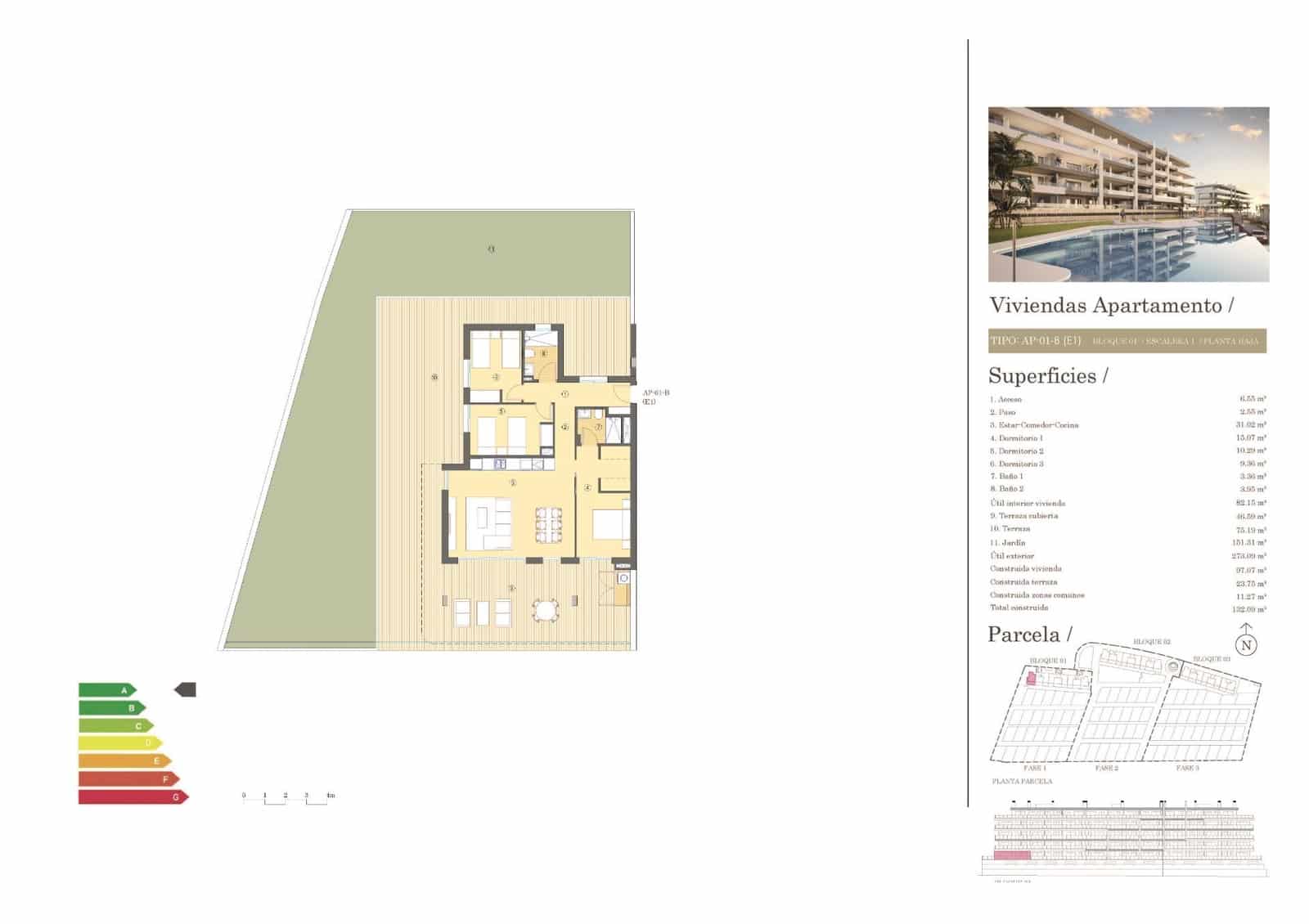 3 makuuhuone Huoneisto myytävänä paikassa Muchamiel / Mutxamel mukana uima-altaan - 310 500 € (Ref: 8243887)