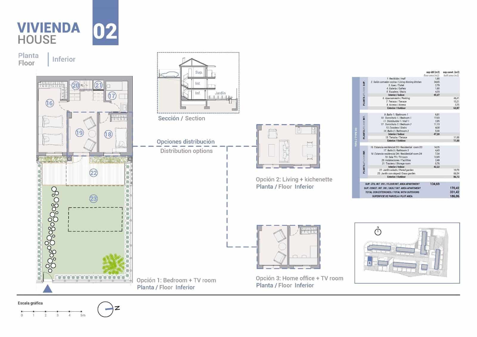 4 makuuhuone Paritalo myytävänä paikassa La Nucia mukana uima-altaan - 449 000 € (Ref: 8243889)