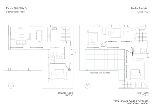 4 makuuhuone Huvila myytävänä paikassa Ciudad Quesada, Rojales mukana uima-altaan - 653 500 € (Ref: 8310733)