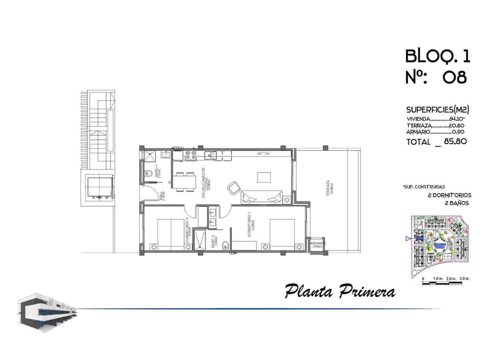2 sovrum Lägenhet till salu i El Raso med pool garage - 220 000 € (Ref: 8395186)