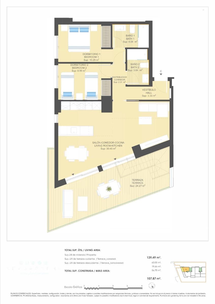 2 soveværelse Penthouse til salg i Campoamor med swimmingpool - € 396.500 (Ref: 8493718)