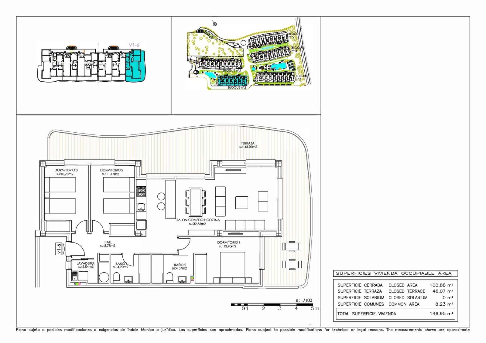 3 soveværelse Lejlighed til salg i Playa Flamenca med swimmingpool - € 395.000 (Ref: 8570695)
