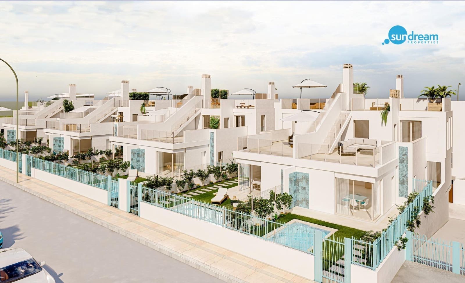 3 sypialnia Dom blizniak na sprzedaż w Los Alcazares z basenem garażem - 442 000 € (Ref: 8595333)