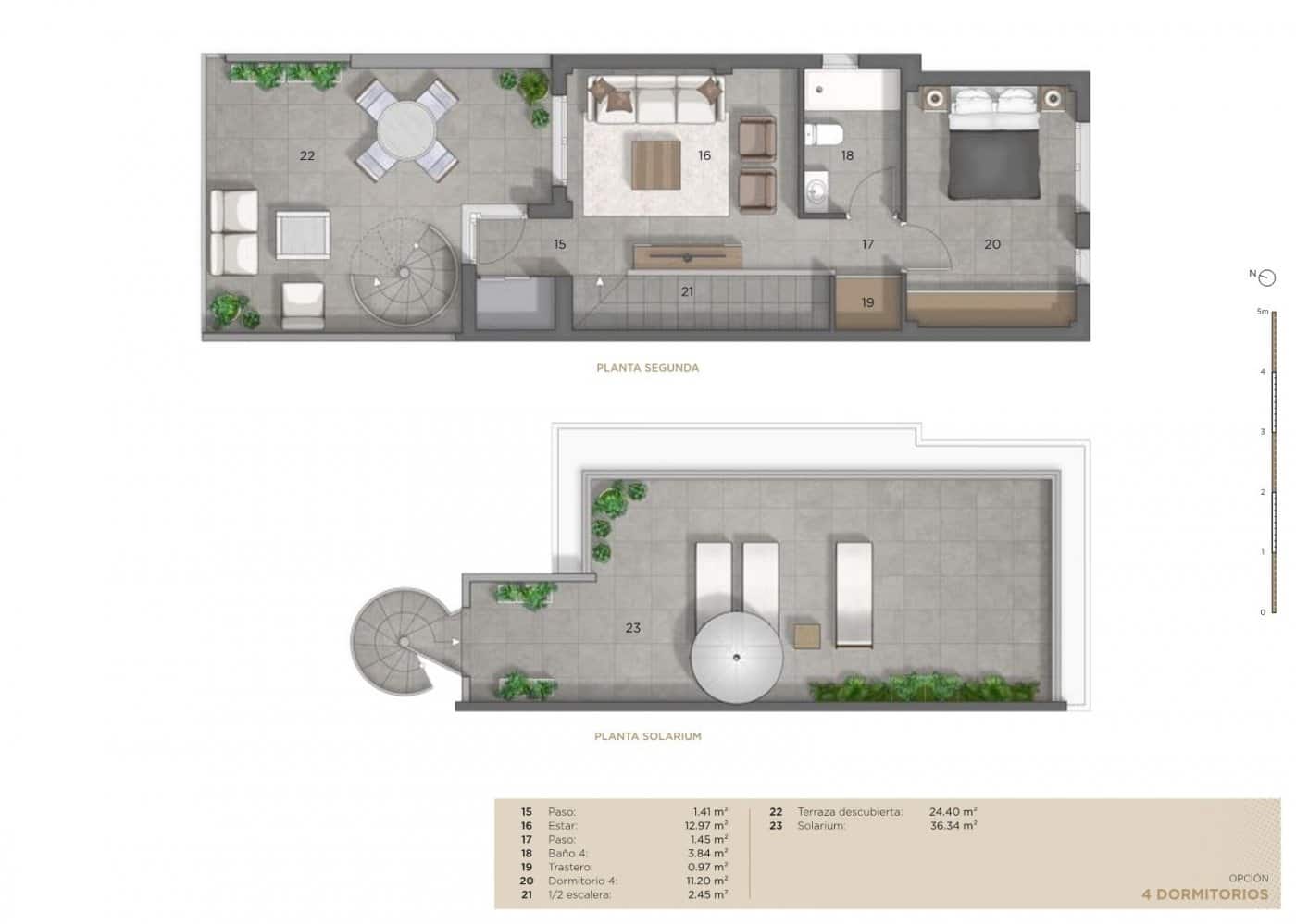 4 soveværelse Semi-Rækkehus til salg i Guardamar del Segura med swimmingpool - € 507.050 (Ref: 8620085)