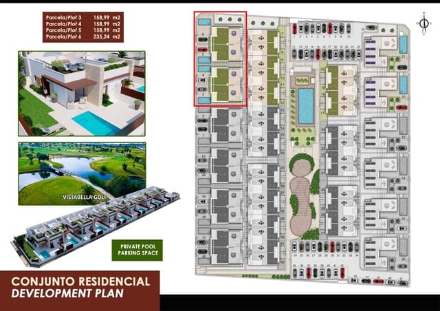 2 soverom Kjedet enebolig til salgs i Desamparados - Hurchillo - Torremendo, Orihuela med svømmebasseng - € 345 000 (Ref: 8802208)