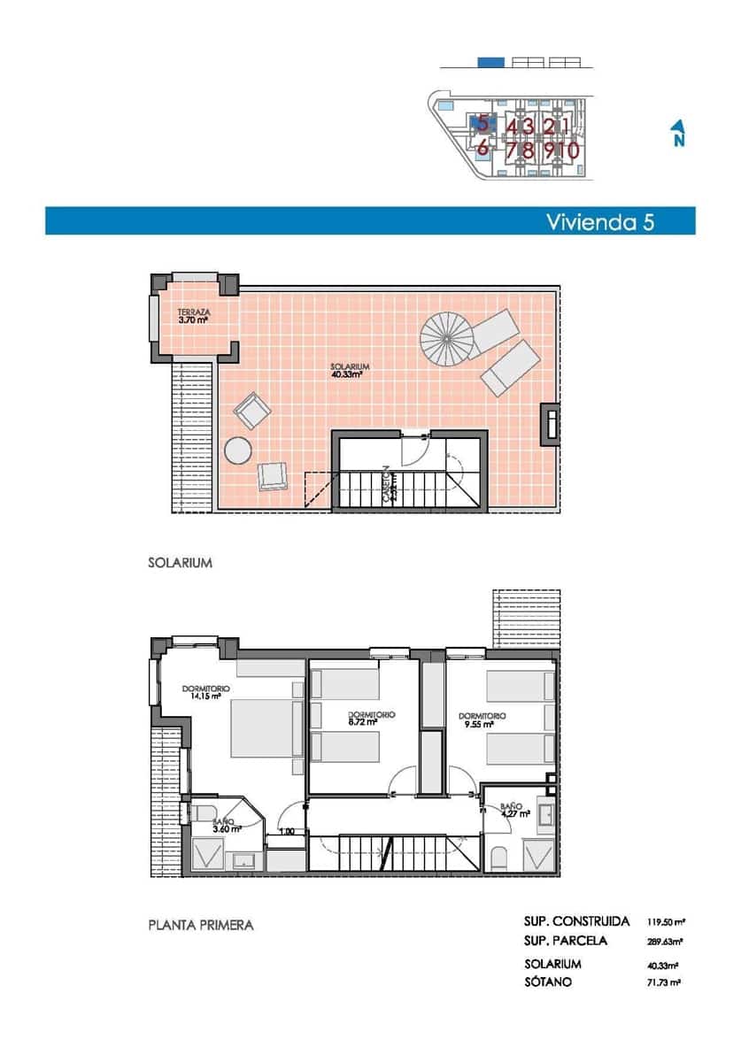 4 soverom Kjedet enebolig til salgs i Bigastro med svømmebasseng garasje - € 399 900 (Ref: 8851626)
